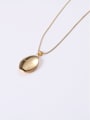 thumb Titanium With Gold Plated Simplistic Geometric Necklaces 2