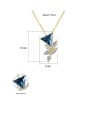 thumb 925 Sterling Silver With Gold Plated Personality Triangle Necklaces 4
