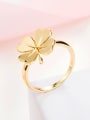 thumb Fresh 18K Gold Plated leaf Shaped Ring 2