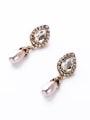 thumb Exquisite and Lovely Dripping Artificial Pearl Alloy stud Earring 1