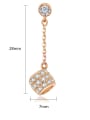 thumb Copper With 3A cubic zirconia Trendy Camel bell Drop Earrings 3