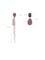 thumb Alloy With Imitation Gold Plated Vintage Water Drop  Asymmetric Tassels Earrings 1