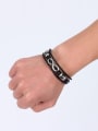 thumb Exquisite Number Eight Shaped Artificial Leather Bracelet 1