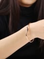 thumb Exquisite Cross Shaped Open Design Bangle 1