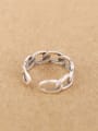 thumb Fashion Woven Chain Opening Ring 3