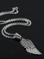 thumb Personalized Titanium Angel Wing Necklace 1