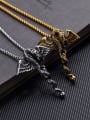 thumb Stainless Steel With Antique Gold Plated Vintage Animal dragon Pendants 0
