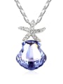 thumb Fashion Shell-shaped austrian Crystal Starfish Alloy Necklace 2