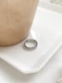 thumb Sterling Silver geometric N free size Ring 1