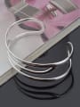 thumb Simple Three-band Copper Opening Bangle 3