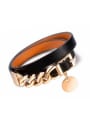 thumb Stainless Steel With Gold Plated Trendy Round Bracelets 0