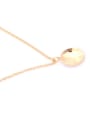 thumb Titanium With Gold Plated Simplistic Smooth Geometric Necklaces 3