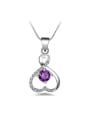 thumb Fashion Hollow Heart Cubic Zirconias Necklace 1