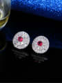 thumb Simple Style Noble Round Stud Cluster earring 2