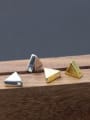 thumb 925 Sterling Silver With Gold Plated Simplistic Glossy Geometric Charms 2