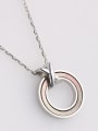 thumb 925 Sterling Silver With Enamel Simplistic Round Necklaces 1