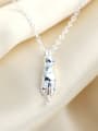thumb Lovely Cat S925 Silver Clavicle Necklace 2
