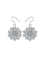 thumb Delicate Flower Shaped Glass Beads Earrings 0