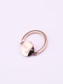 thumb Round Rose Gold Plated Personality Ring 1