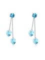 thumb Fashion Heart Cubic austrian Crystals Alloy Drop Earrings 0