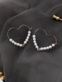 thumb Alloy With Gold Plated Cute Heart Hoop Earrings 1