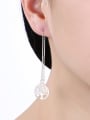 thumb Simple Tree Patterns Round Line Earrings 1