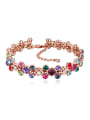 thumb Exquisite Shiny austrian Crystals Rose Gold Plated Bracelet 0