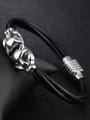 thumb Personalized Double Leopard Heads Artificial Leather Bracelet 1