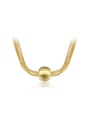 thumb Fashion 18K Gold Plated Round Shaped Necklace 0