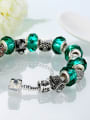 thumb Fashion Beads Green Glass Bracelet 2