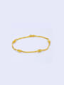thumb Copper Alloy 23K Gold Plated Simple Bracelet 0