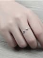 thumb Simple 999 Silver Little Hearts Opening Ring 1