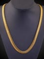 thumb Fashion 6mm Width Gold Plated Copper Necklace 1