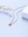 thumb Rose Gold Zircon Necklace 3