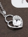 thumb Fashion Heart shaped Austria Crystal Necklace 4
