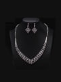 thumb Wedding Party Luxury Two Pieces Jewelry Set 0