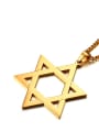 thumb Fashionable Gold Plated Star Shaped Titanium Pendant 0