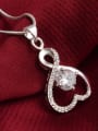 thumb Fashion Hollow Heart Cubic Zirconias Necklace 2