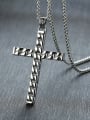 thumb Stainless Steel With Platinum Plated Simplistic Cross Necklaces 2