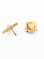 thumb Alloy Eyes Shaped Artificial Gemstones stud Earring 1