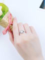 thumb Lovely Zodiac Monkey Silver Ring 1