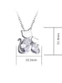 thumb 925 Sterling Silver With Cubic Zirconia  Cute Animal Kitty Necklaces 3