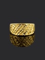 thumb Men Fashion 24K Gold Plated Copper Geometric Ring 1