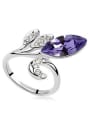 thumb Fashion Marquise Cubic austrian Crystals Flowery Alloy Ring 1