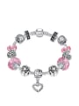 thumb Retro Decorations Pink Glass Beads Bracelet 0