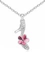 thumb Personalized High-heeled Shoes Pendant austrian Crystals Necklace 2
