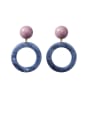 thumb Alloy With Resin  Fashion Mini  Geometric Earrings 4
