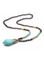 thumb Natural Volcano Stone Pendant Beads Necklace 0