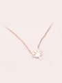 thumb Korean Style Leaf Pendant Clavicle Necklace 0