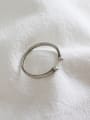 thumb Sterling silver retro minimalist free size ring 0